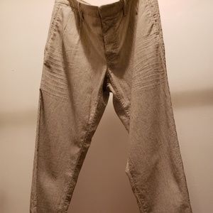 INCOTEX Seersucker Pants in Tan size 34